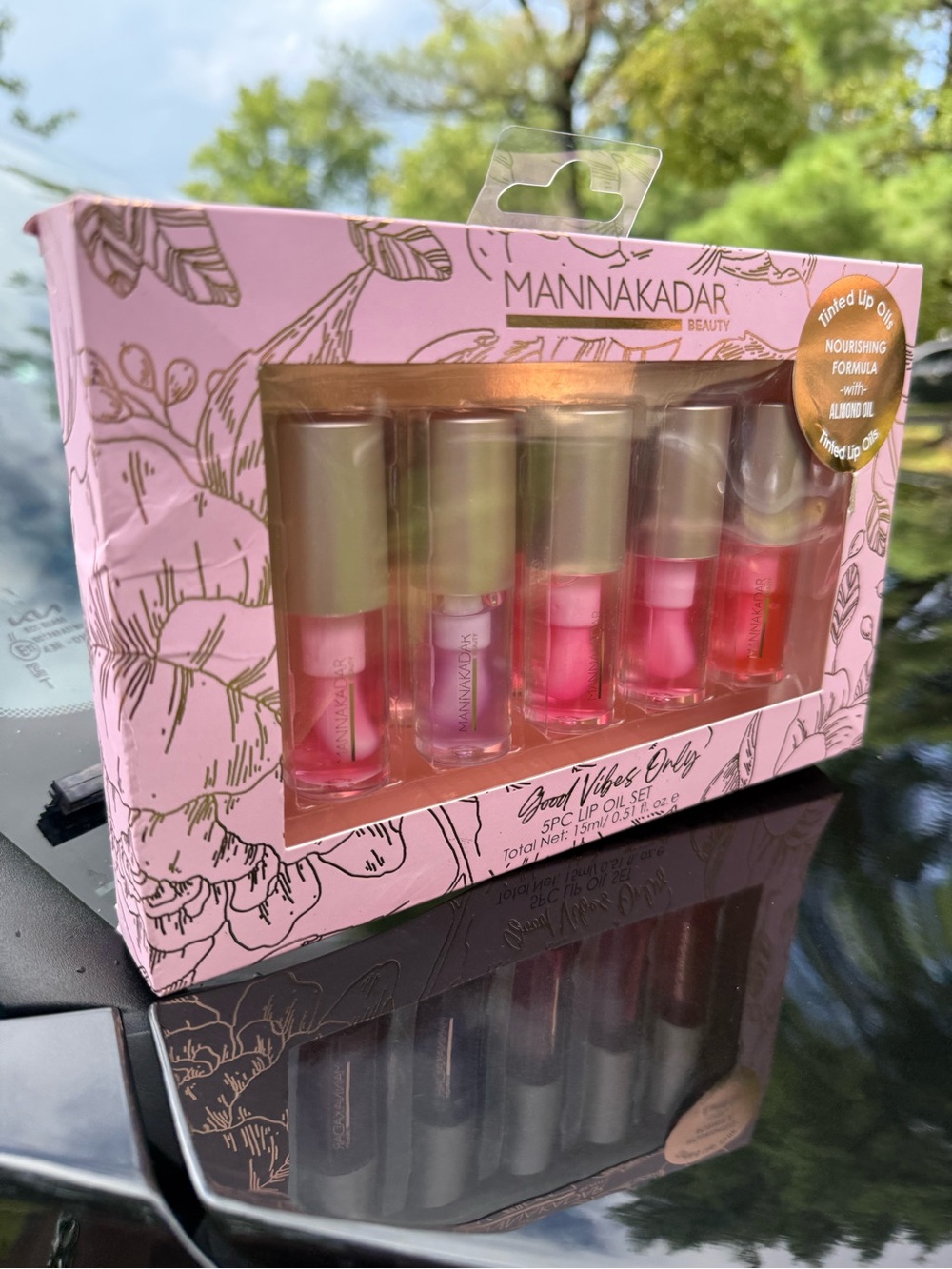 Manna Kadar Good Vibes Only Tinted Lip Oil Set - Pink Shades